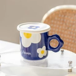 Flowers Ceramics Coffee Mug