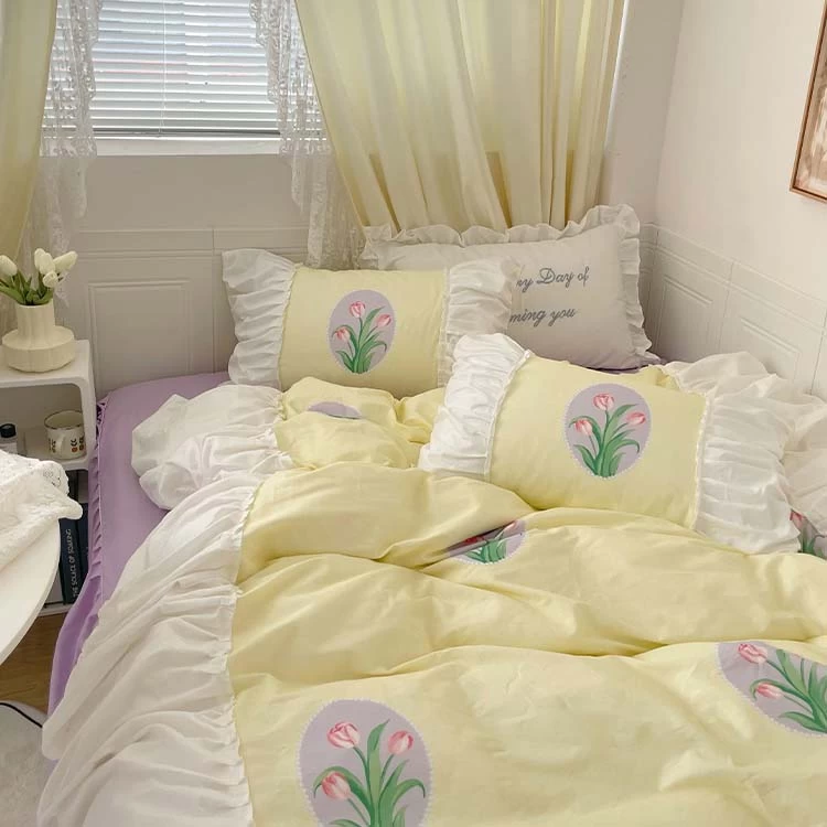 Pastel Color Tulip Bedding Set - Image 5