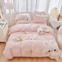 Cute Bunny Inspire Bedding Set