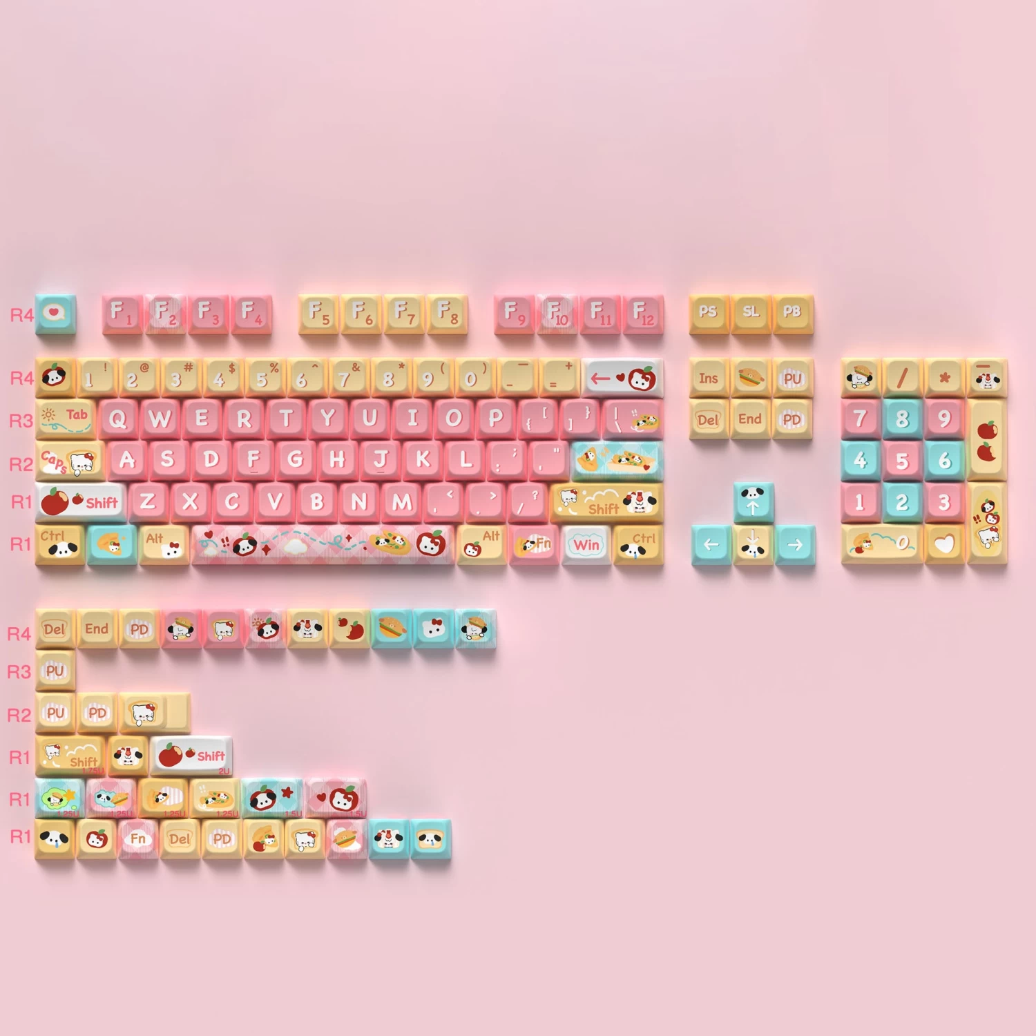 Cute Kitty Puppy Toast Keycap Set - Image 8