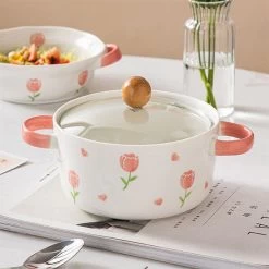 Tulip Bowl With Handle