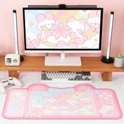 Kawaii Sakura Bunny Mouse Pad