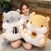 Hamster Plush Holding Snack Stuffed Toy